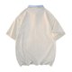 thumbnail image 3 of Camiseta de Manga Corta de Cuello Redondo de Color Sólido para Hombre, Blusa de Moda Casual Suelta para la Primavera Y el Verano, 3 of 6