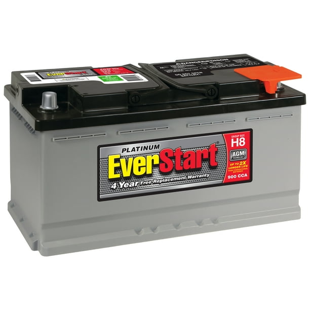 EverStart Platinum AGM Battery, Group Size H8 (12 Volt/900 CCA