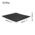 thumbnail image 2 of Uxcell 10 pack Adhesive Foam Padding Sheets 1/8" Thick x 4" Long Square EVA Foam Sheet Self Stick Anti Vibration Pads, 2 of 7