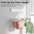 thumbnail image 3 of Wall Mounted Clothes Drying Rack,Foldable Wall Mount Laundry Drying Rack,Invisible Retractable Laundry Clothes Drying Rack, 3 of 9