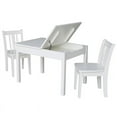thumbnail image 4 of International Concepts Indoor Wood Kids Lift Top Table and 2 Chairs in White - 3 Piece Set, 4 of 13