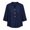 Navy, variant on ZDNIXIAN Basic T Shirts for Women Casual Loose Button Down Shirts, Lightweight Solid Color Tunic Tops with Side Pocket for Daily Work Vacation Outfits