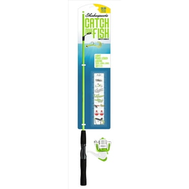 Shakespeare Catch More Fish Light Spinning Kit, 5' Light Fishing Rod, 20 Size Reel