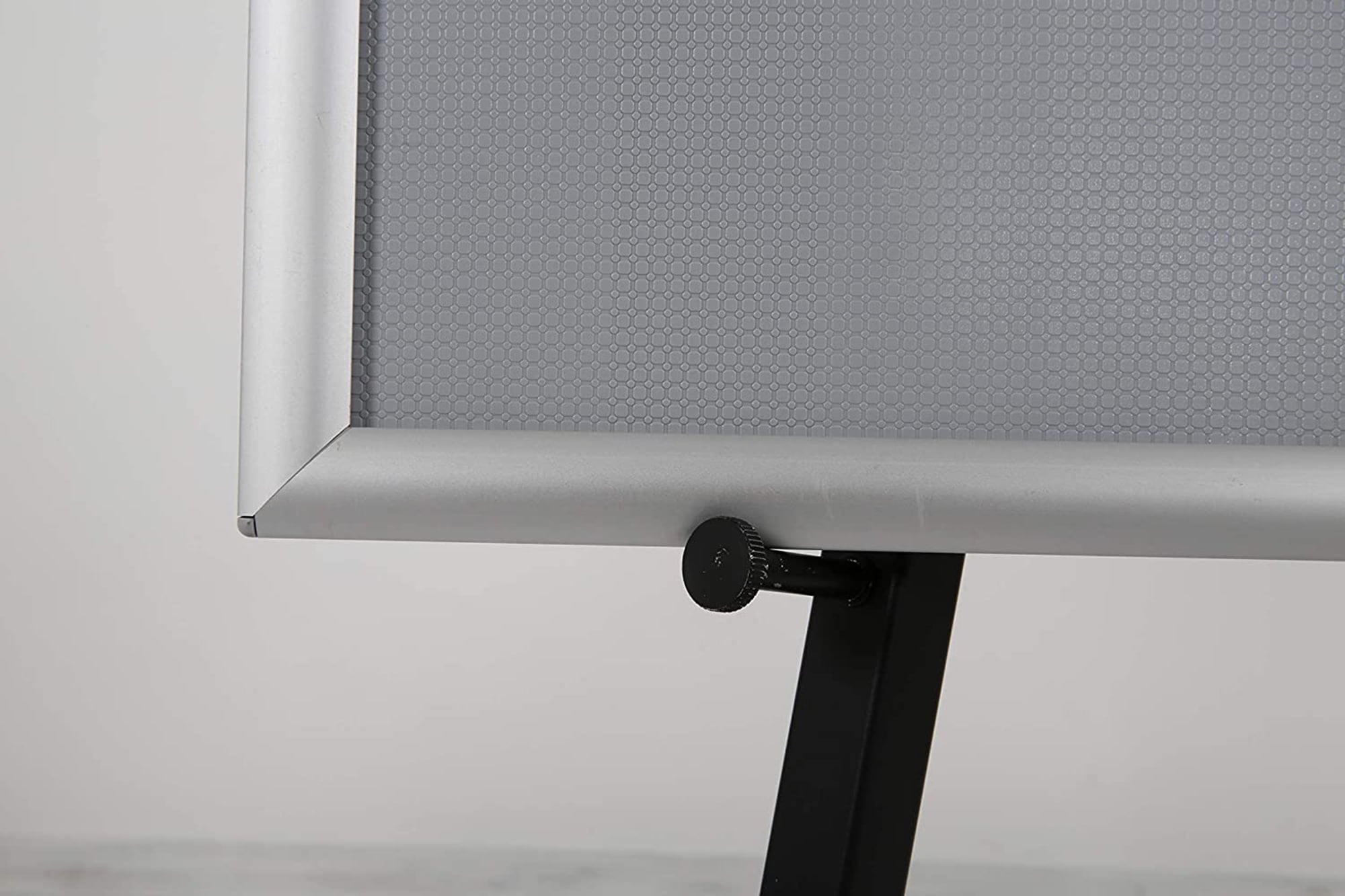 M&T Displays Black Portable Easel 59 inch with 5 Different Height Adjustments Foldable and Practical Solution for Painting Canvas Presentation