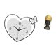 thumbnail image 5 of Reloj de pared acrílico, reloj de pared sin , estatua de mujer africana, figura de resina, adorno en forma de corazón, decoración adecuada para, 5 of 8