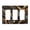 3-Gang Screwless, variant on Marble Pattern Black Gold Switch Cover Decorative Wall Plate 3-Gang Screwless Standard Size