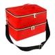 thumbnail image 5 of Estuche organizador de esmaltes de uñas, estuche de transporte de esmaltes de uñas, doble capa con rojo, 5 of 9