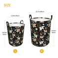 thumbnail image 5 of Balery Lilies Flowers Round Laundry Basket with Handles Waterproof Freestanding Laundry Hamper for Clothes Toys in the Dorm and Family-, 5 of 8