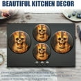 thumbnail image 6 of Electric Stove Burner Covers,4 Pcs Round Gas Burner Cover,8 and 10 Inch,Flaming Guitar with Skull Design, 6 of 7