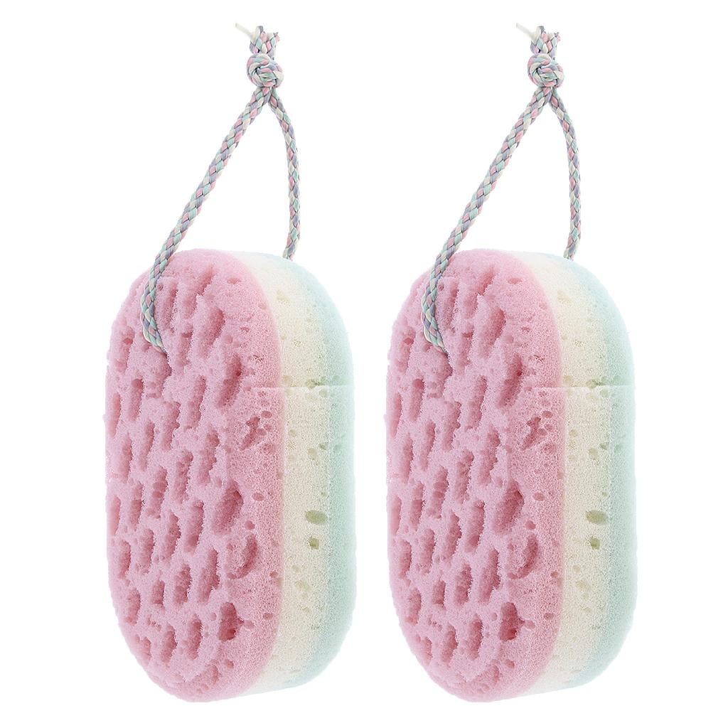 2 Pieces Soft Bath Sponges for Women, Men, Kids, Gentle & Soothing Body