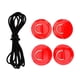 thumbnail image 5 of 4 piezas de acero inoxidable D Pad PVC Patch Boot Deck Black ElasticBungee Rope rojo Sharpla Kit de aparejo de cubierta, 5 of 7