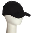 thumbnail image 6 of Classic Baseball Youth Kid Dad Hat Plain Cotton Low Profile Adjustable Cap - Black, Under 5 yrs, 6 of 9