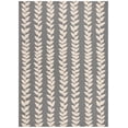 thumbnail image 2 of Safavieh Courtyard Milford Leaves Indoor/Outdoor Area Rug, Anthracite/Beige, 8' x 11', 2 of 12