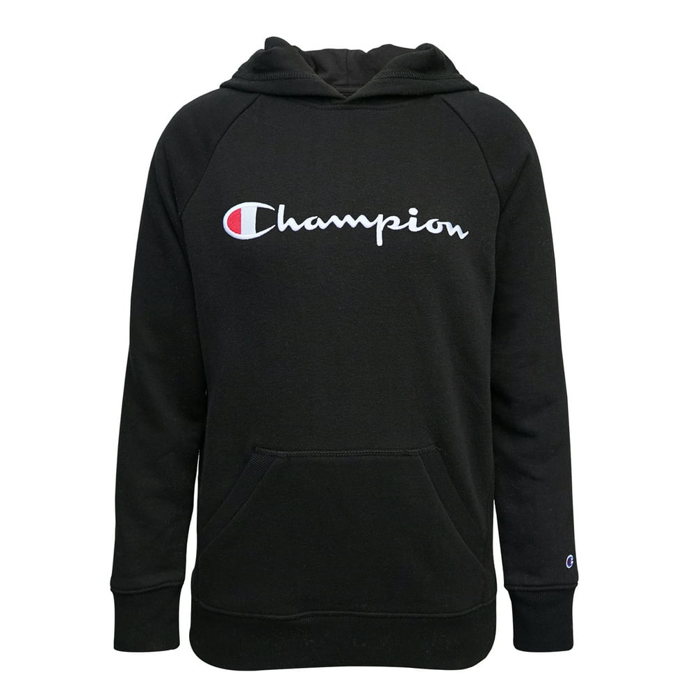 Champion - Champion Girls Classic Logo Fleece Hoodie, Sizes 7-16 ...