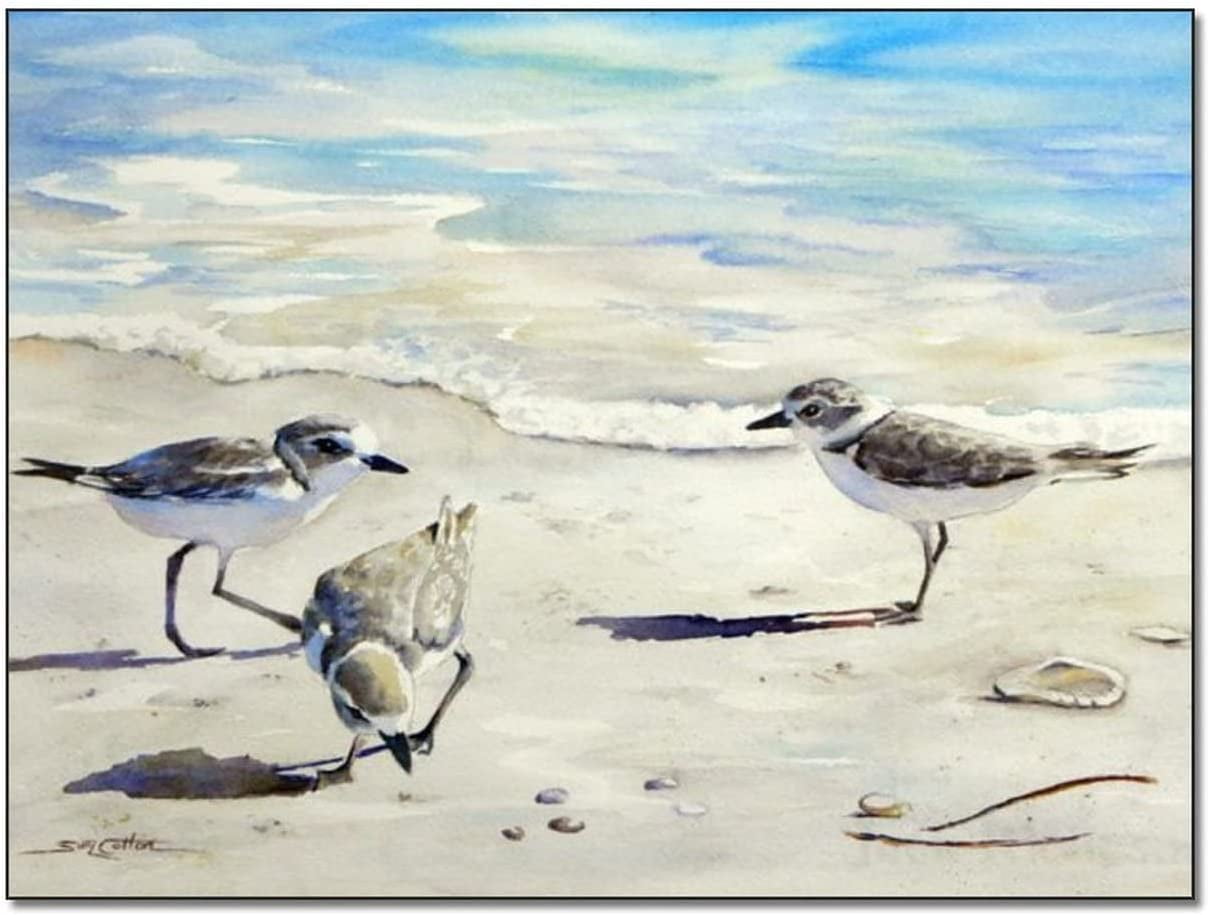 Beach Birds Wall Art Bird Poster Canvas Painting Posters and Prints