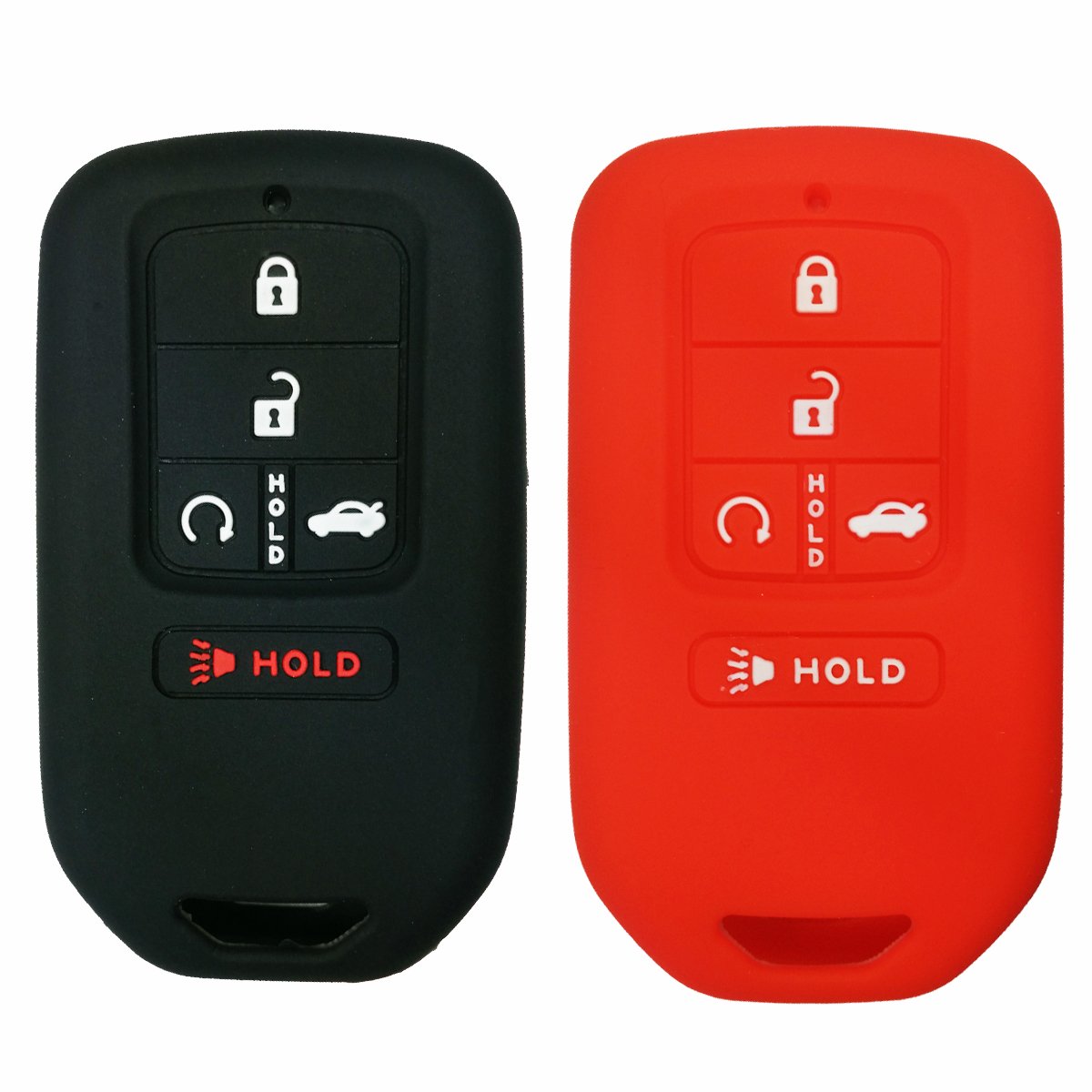 2Pcs Coolbestda Silicone Key Fob Cover Case Full Protector Remote