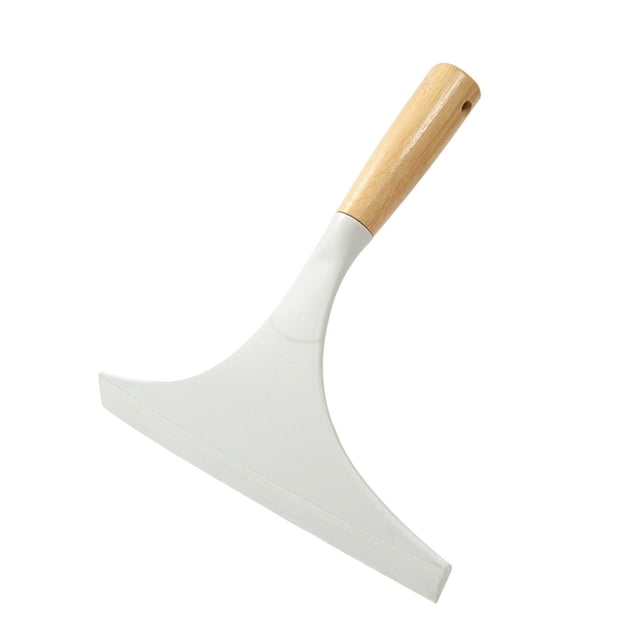 Window Cleaning Tool 23 cm Plastic Glass Scraper for Household Use with Ergonomic Handle and Non-scratch Rubber Strip