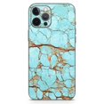 thumbnail image 2 of DesignSkinz Cracked Teal Stone Full-Body Skin Decal Wrap Cover for iPhone 15 Pro, 2 of 9