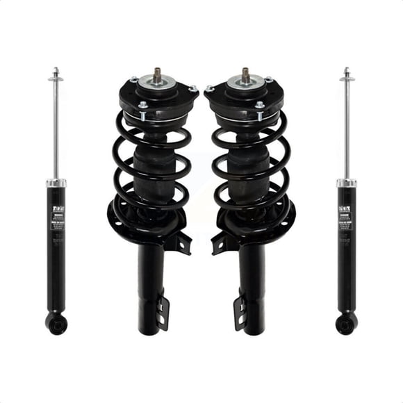 Transit Auto Front Rear Complete Suspension Shocks Strut and Coil Spring Mount Assemblies Kit for Car 2015 Volkswagen Jetta S Base with Sedan with 50mm Outside Housing Diameter - K78M-100453