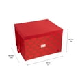 thumbnail image 6 of Simplify 60 Count Non Woven Ornament Storage Box with Stackable Dividers, Red, 6 of 13