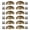Yellow Bronze, variant on 12 Pack Drawer Pulls Flat Black Cabinet Cup Pulls Kitchen Hardware Cabinet Handles Drawer Handles Knobs with Screw for Wardrobe Bedroom Bathroom Door