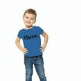 thumbnail image 3 of Boys Three Year Old Birthday Tshirts for Third Bday Party for 3 Year Old Toddler in Blue, 3 of 3