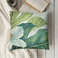 thumbnail image 3 of SHANXI Leaf Pillow Covers Palm Leaves Couch Pillow Cases Botanical Plant Summer Throw Pillows Home Decor for Living Room Bedroom Bed Cushion Outdoor 22x22in, 3 of 5