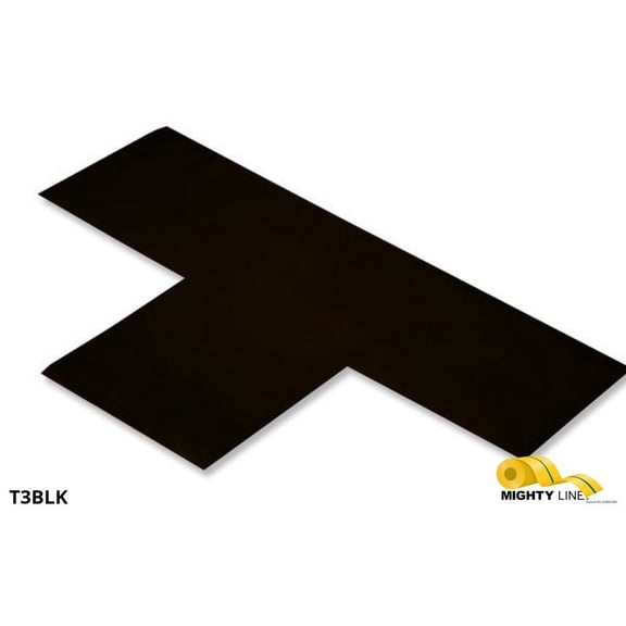 Mighty Line 3" Wide Solid BLACK T - Pack of 100