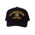 thumbnail image 2 of Men's Retired Series U.S. Military Veteran Unstructured Snapback Baseball Hat US Coast Guard Black, 2 of 4