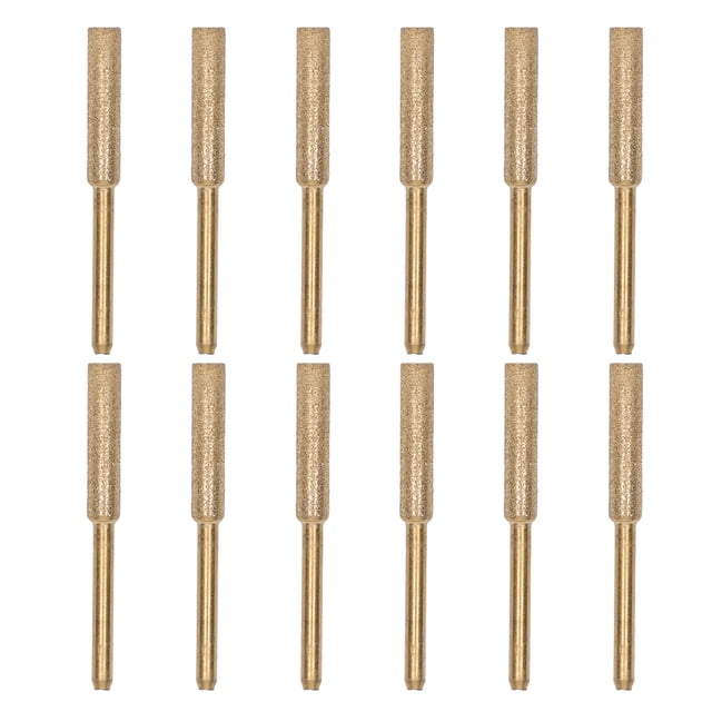 Grinding Head, Chainsaw Grinding Stone 12 Pcs Wear Resistant For 325 Chain