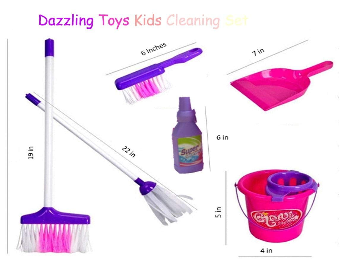 little girl cleaning set