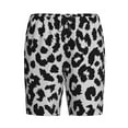 thumbnail image 4 of Wukai Similar To Leopard Print Men’s Short Pajama Pants With Pockets Soft Sleep Pj Shorts for Men-, 4 of 6