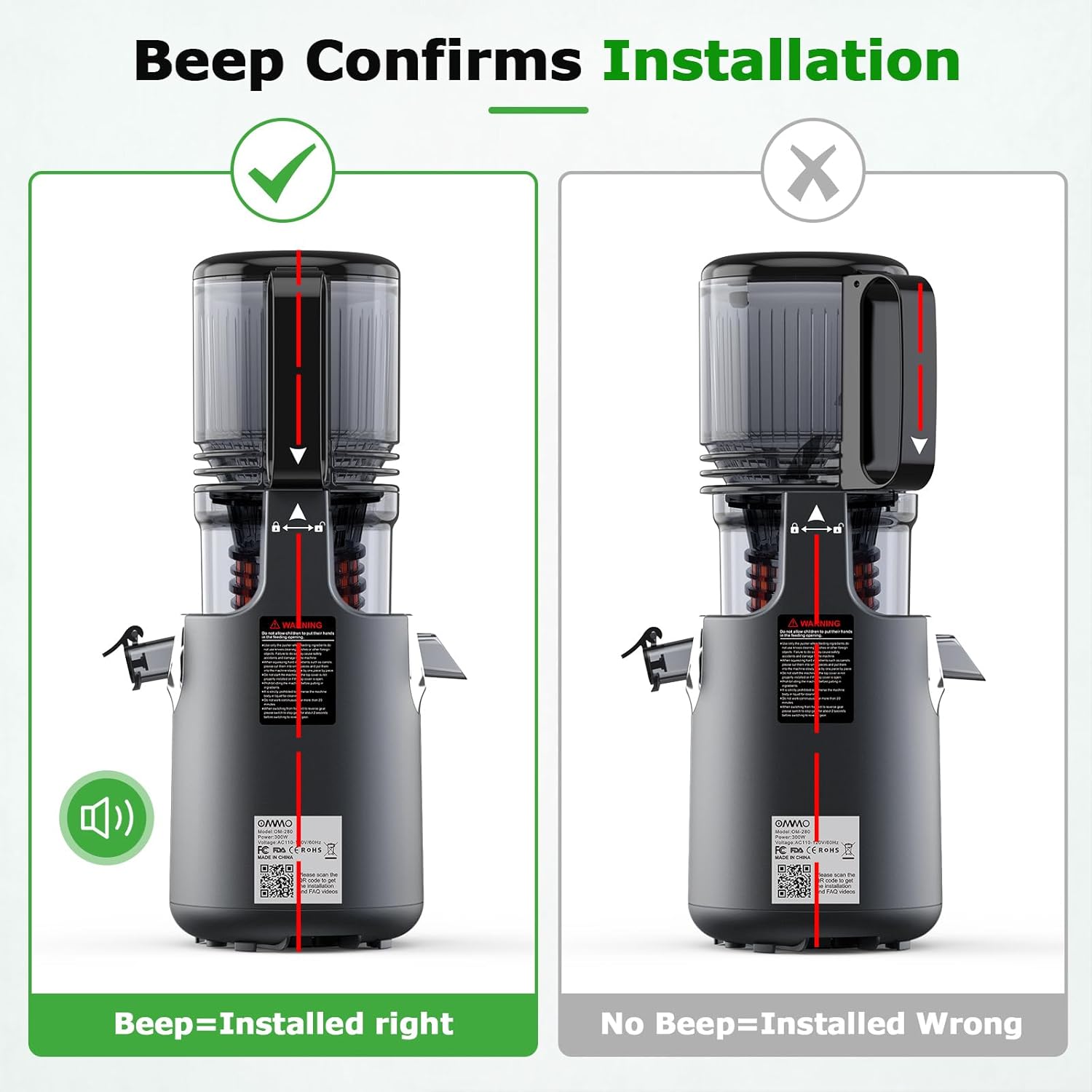 Cold Press Juicer Machines: 5.1" Wide Feed Chute Slow Masticating Juicer for Whole Fruits & Vegetables, Easy to Clean, High  Yield, ,