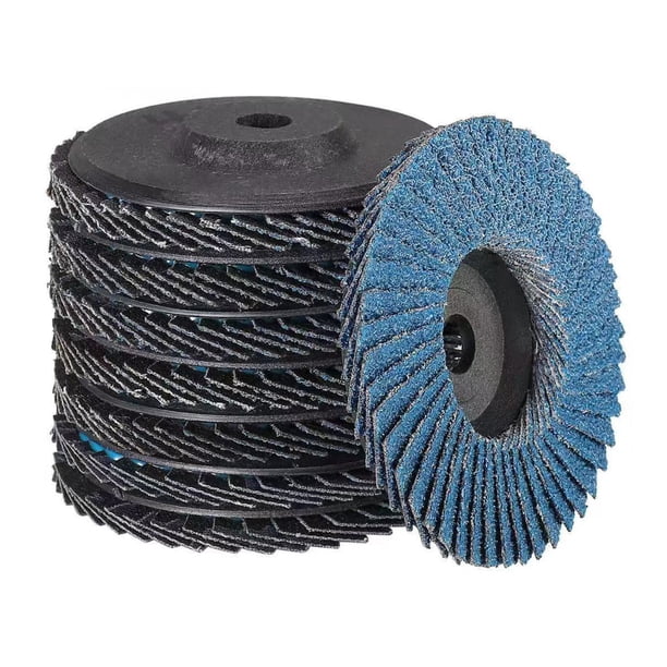 Discos abrasivos industriales para lijado de superficies y bordes, aptos para amoladoras angulares de 8 V y 12 V