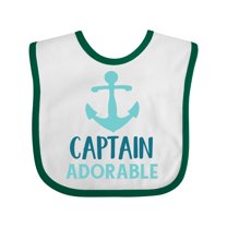 Inktastic Captain Adorable, Boat Anchor, Sailor, Sailing Boys Baby Bib