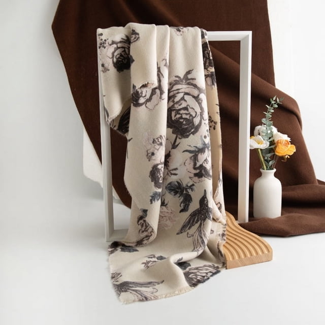 Nvzi Bufanda grande con estampado elegante para otoño e invierno, con tacto de cachemira, chal largo grande, suave y cálido, estilo C