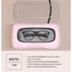 thumbnail image 4 of Limpiajoyas ultrasónico portátil RS3 de 45kHz en color rosa, con tanque de 400ml para limpiar gafas, joyas y más. Diseño compacto y fácil de usar., 4 of 6