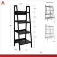 thumbnail image 5 of Ameriwood Home Lawrence 4 Shelf Ladder Bookcase Bundle in Dove Gray, 5 of 5