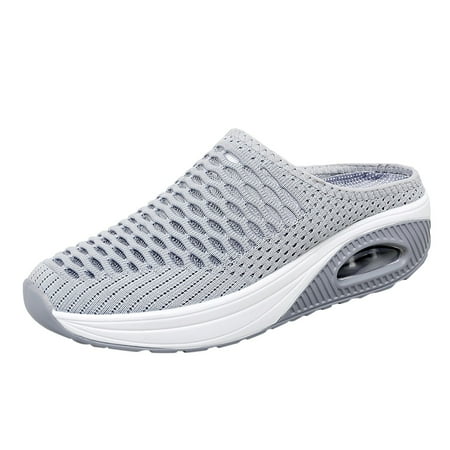 

Quealent Adult Women Shoes Court Adapt Women s Casual Shoes Women Breathable Lace Up Shoes Casual Shoes Womens Shoes Casual Dress with Short Heel Grey 8.5