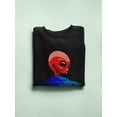thumbnail image 3 of Red Head Alien Ufo Sweatshirt Men -Image by Shutterstock, Male Large, 3 of 4