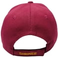 thumbnail image 3 of Shriner Emblem MAROON BURGUNDY With Shadow Embroidered Cap Hat Masonic, 3 of 3