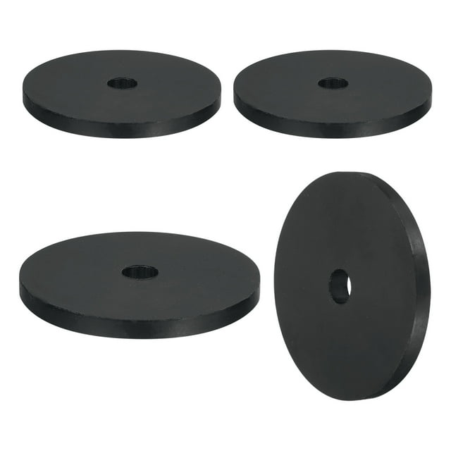 4Pack Thick Rubber Spacer, 3-15/16 Inch OD x 9/16 Inch ID x 5/16 Inch Thickness