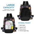 thumbnail image 5 of Travel Backpack for Women Large Capacity College Bags Multi-pocket Casual Daypacks 15 Inch Cartoon Flowers and Dots, 5 of 7