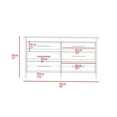 thumbnail image 7 of JERFIT Modern 6-Drawer Dresser with Metal Pulls, Rectangle Storage Chest for Bedroom, Black Wengue Finish, 7 of 7
