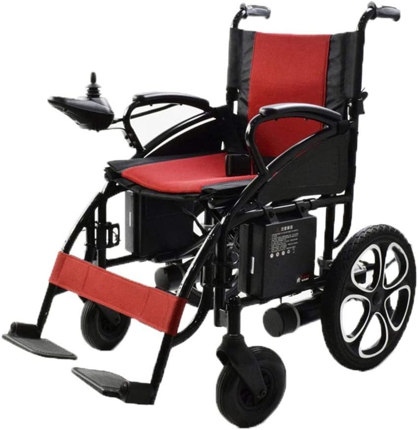 DIYAREA Portable Electric Wheelchair, Portable Wheelchairs, Foldable