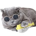 thumbnail image 1 of Cat Toy Interactive Cute Cartoon Fish Chewing Toy Cat Toothbrush with Bell, 1 of 7