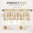 thumbnail image 3 of SPXUBZ Vintage Floral Window Valance Curtain Botanical Garden Pattern Rod Pocket Short Curtain Kitchen Home Decor, 3 of 5
