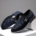 thumbnail image 1 of Zapatos casuales para hombre, sin cordones, a la moda, para negocios, transpirables, para primavera, gran oferta, mocasines para hombre, color azul (26 cm), 1 of 4