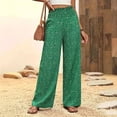 thumbnail image 2 of Jerdar Womens Wide Leg Pants Palazzo Casual Flowy Elastic Waist Pant Dressy Long Lounge with Pockets Summer Spring Outfits XXL, 2 of 6