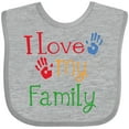 thumbnail image 3 of Inktastic I Love My Family Boys or Girls Baby Bib, 3 of 4